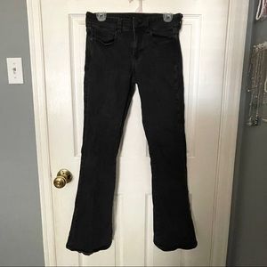 American Eagle Low/Mid rise Black Flare Jeans